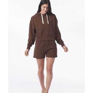 Glyder Vintage Oversized Cropped Hoodie